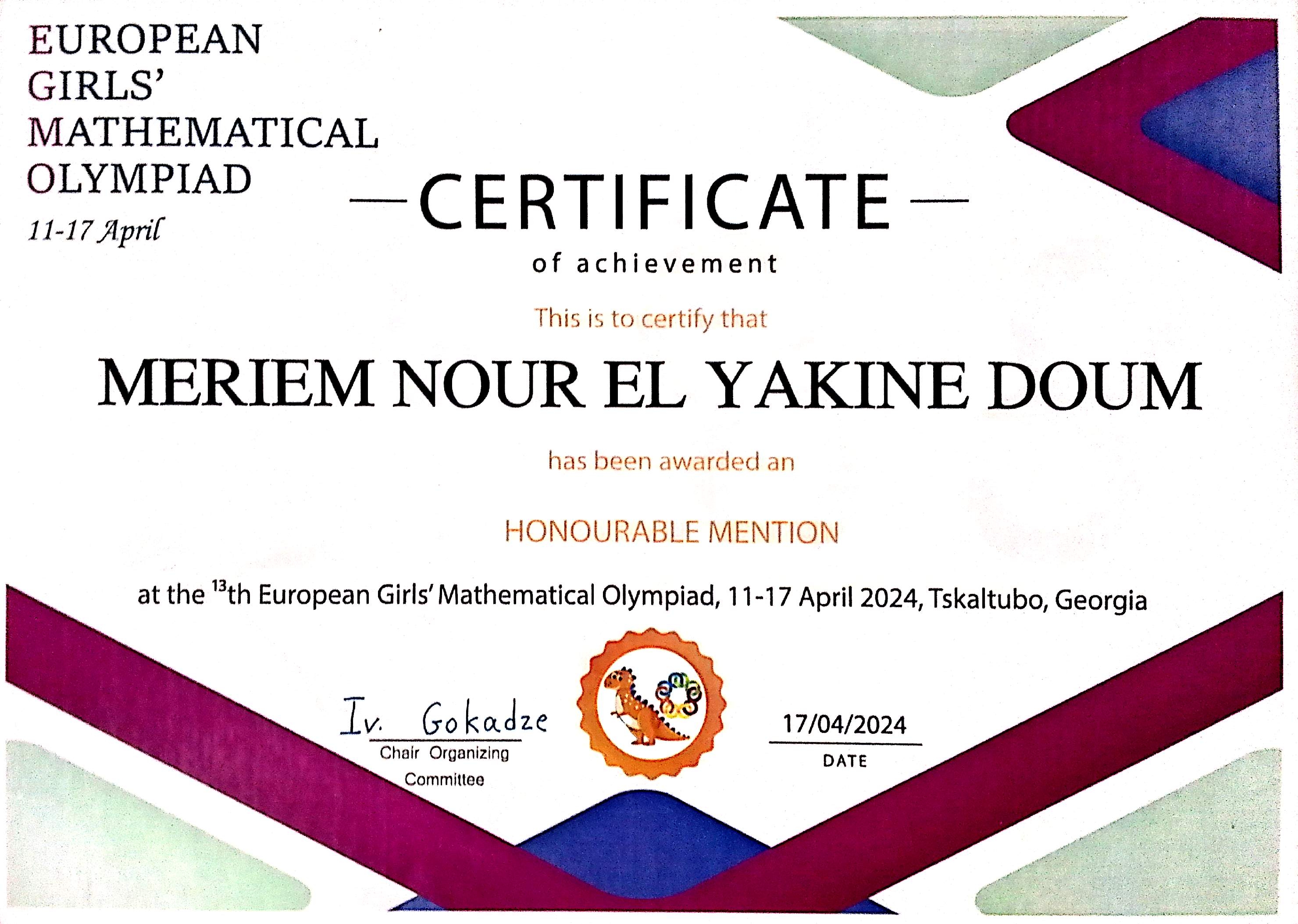 Certificate 2