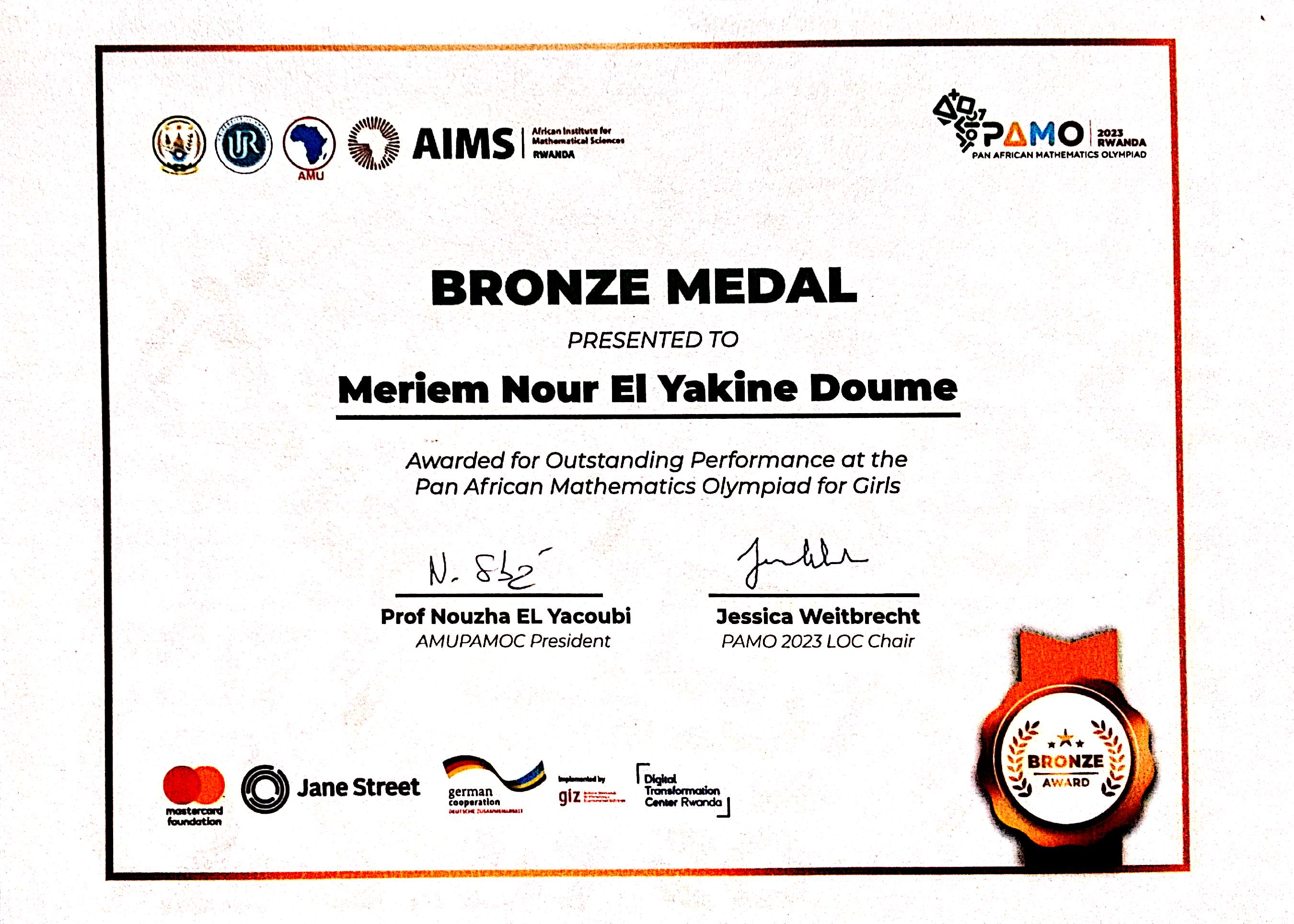 Certificate 1